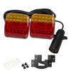 Magnetic Erou/US Wired/Wireless Trailer Signal Warning Brake Lamp High Lumens Truck Tail Light For Caravan RV Camper Lorry Truck