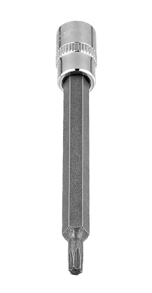 TORX TX20 bit on 1/4" socket, long, 87 mm