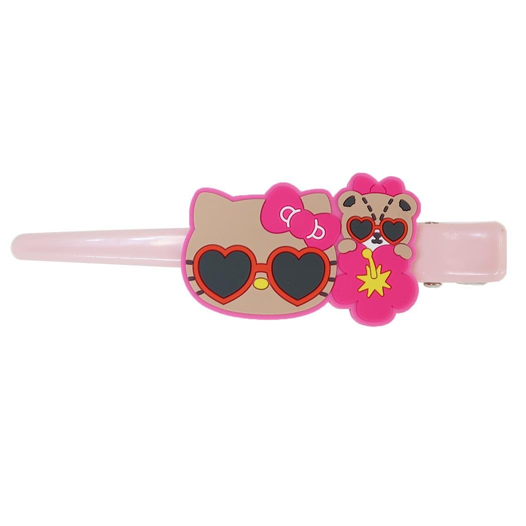 Sanrio Gyutto Mascot Long Hair Clip Hello Kitty Sunglasses