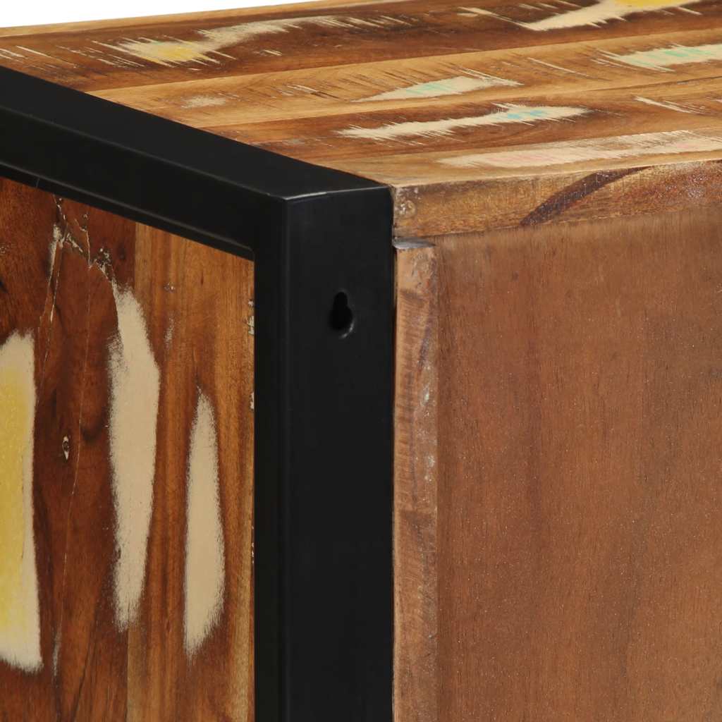 Nightstand Multicolor 40x35x40 Cm Reclaimed Solid Wood