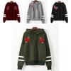 Kapuzenpullover Langarm Damen Sweatshirt Hoodie Sweatjacke Pullover Hoody Kapuze