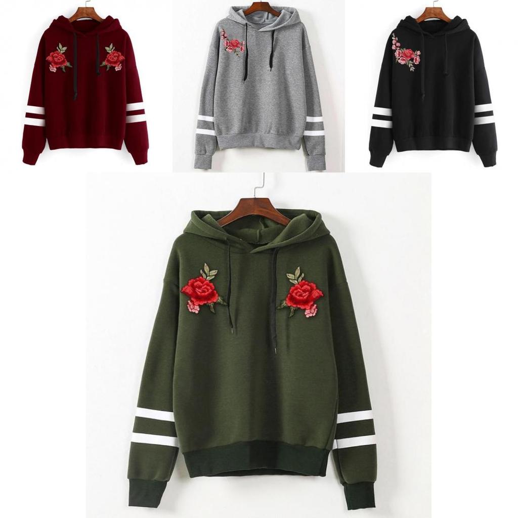 Kapuzenpullover Langarm Damen Sweatshirt Hoodie Sweatjacke Pullover Hoody Kapuze