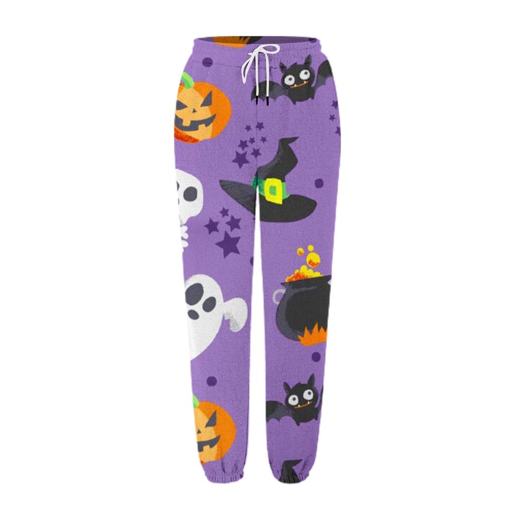 Unisex Halloween Printed Sweatpants for Costume Party Holiday Matching Outfits
