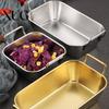 Serving Plate Snack Large Capacity Anti-scalding Stainless Steel Portable Candy Tray Fruit Snacks Chips Food Platter for Daily Use