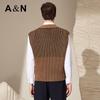 Antonio Men's Color Block V-Neck Knitted Vest