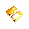Gold Plated Chrome Remote Key Protection Case for VW Golf Jetta Polo Passat
