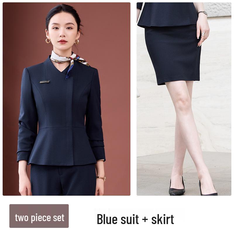 Elegant Women's Slimming Business Suit for Jewelry Store Professionals
