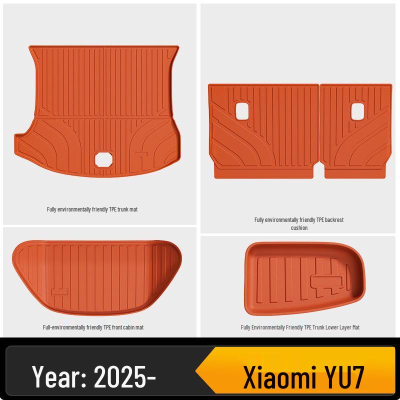 TPE Floor Mats for Xiaomi YU7 - Eco-friendly, Odorless, Color-Matching Interior.