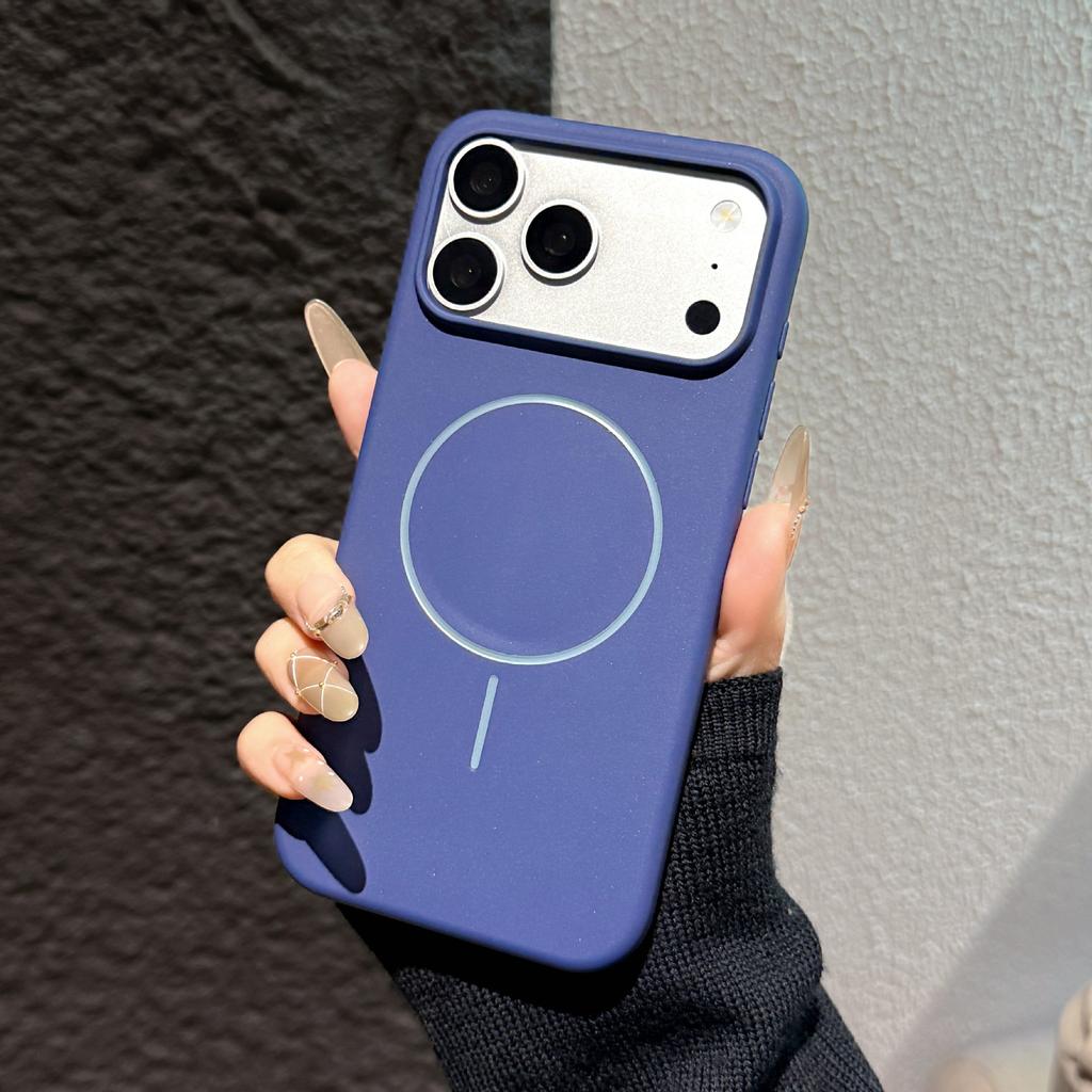 Magnetische matte TPU-Handyhülle für MagSafe iPhone Air 17 17E 16 15 Plus 14 13 12 11 Pro Max X XS XR 16E Anti-Fall stoßfest schlanke Passform Schutzhülle