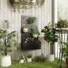 Metal Raised Garden Bed with Trellis for Climbing Plants Freestanding or Wall Mounted Flower Bed with Privacy Panel Twigs and L