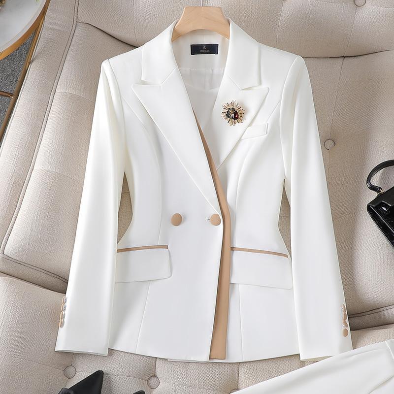 All Season Ladies Elegant Office Work Wear Blazers Skirts Set Formal Styles Women Professional Trousers Sets