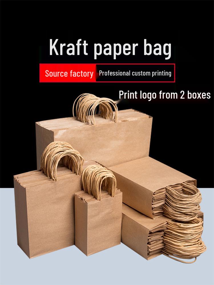 Saco de Papel Kraft Espesso de Grau Alimentício para Pão, Pastelaria, Almoço e Takeaway