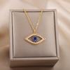 316L Stainless Steel Zircon Jesus Cross Pendant Necklaces For Women Hip Hop Gold Color Cross Necklace Party Jewelry Gift