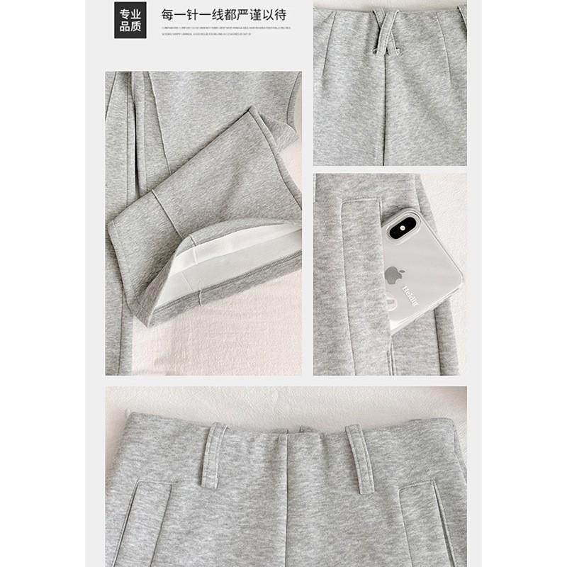 Damen Graue Ausgestellte Jogginghosen 2026 Niedrige Taille Locker Lässige Hosen Für Damen