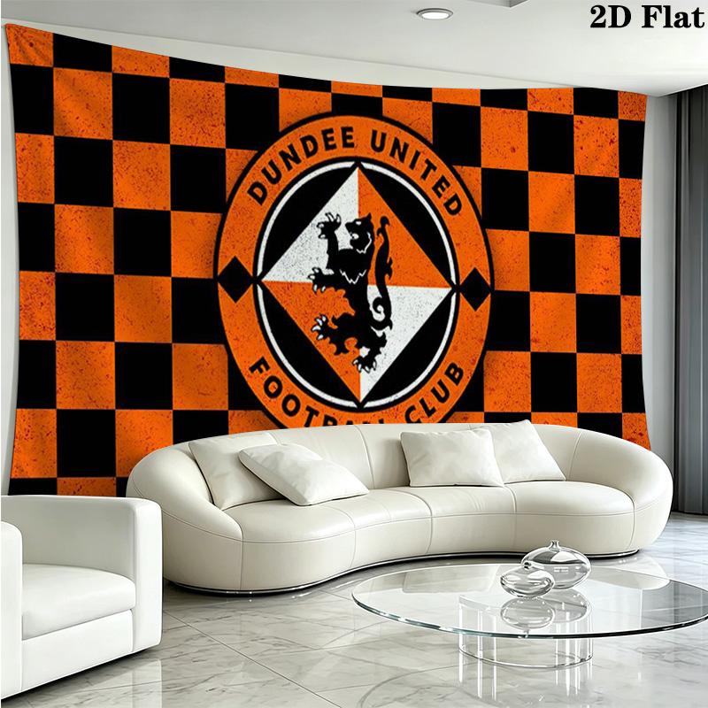 Dundee United FC Wall Tapestry Aesthetic Wall Hanging Printed Fabric Blanket Decorative Tapestries for Bedroom Living Room Home Decor