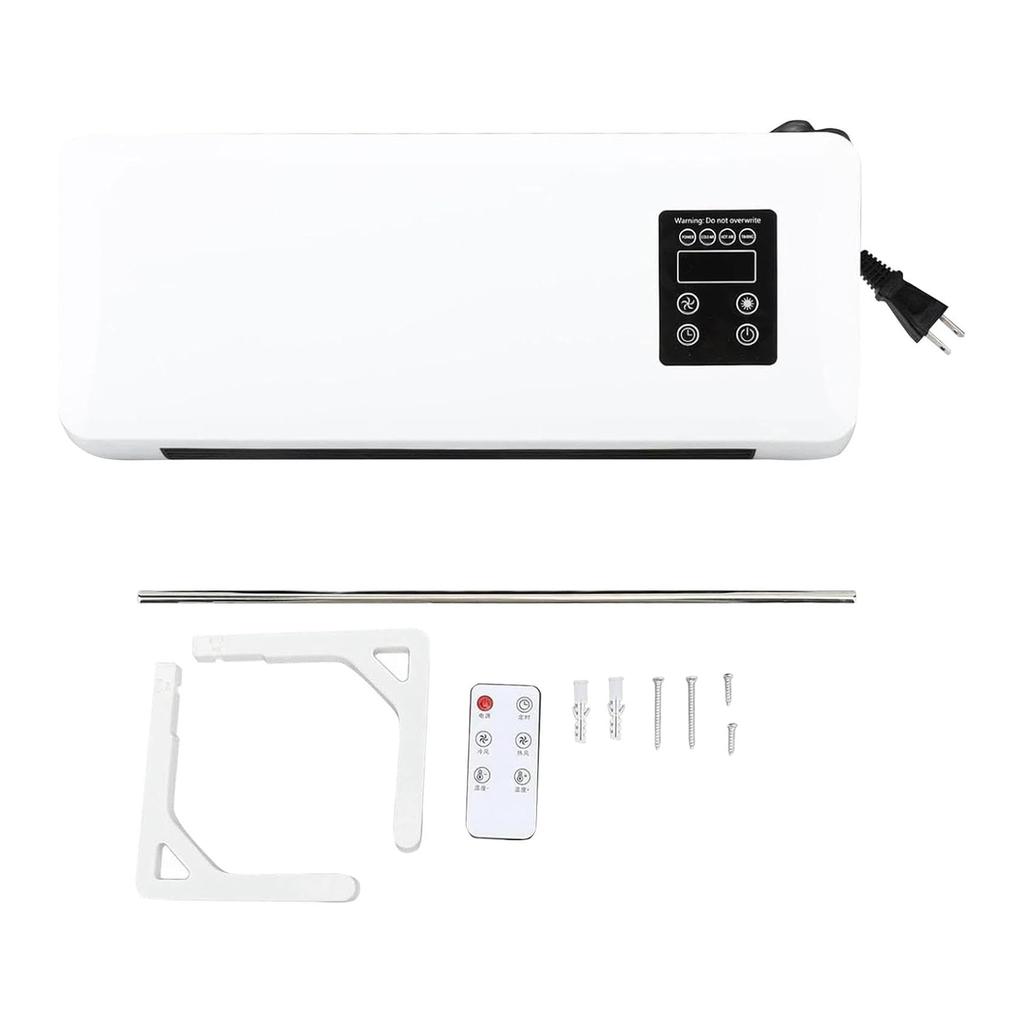 Remote Control Electric Cooling Heating Machine Mini Air Conditioner Quiet Energy-Efficient Wall Space Heaters for Living Room