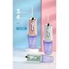 Tragbarer Wasserstrahl-Zahnreiniger USB-wiederaufladbar Wasserstrahl-Flosser Zahnstocher 4 Strahlspitzen