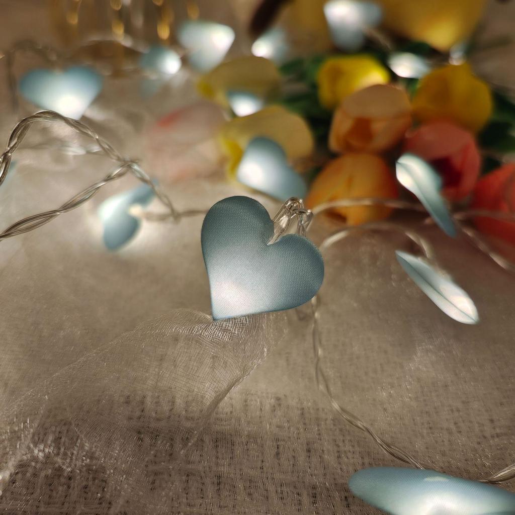 Heart String Fairy Lights for Dorm Room & Valentine's Day Decor