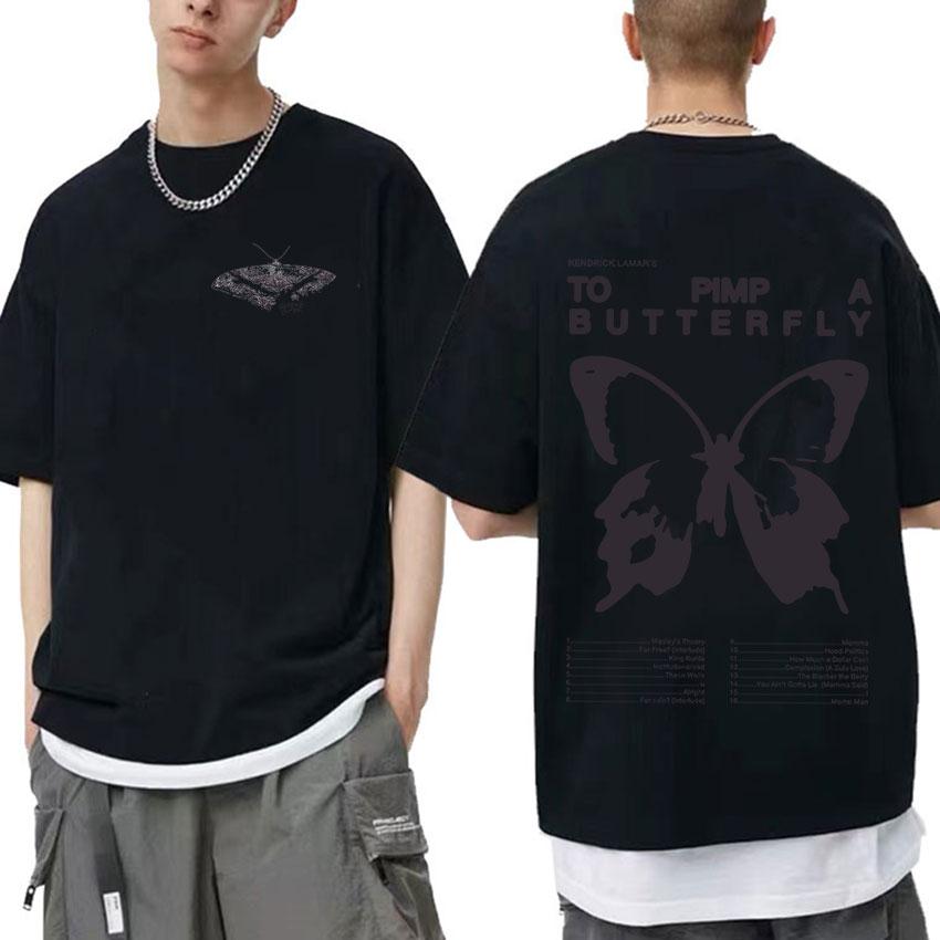 Kendrick Lamar To Pimp A Butterfly Koszulka Graficzna Męska Raper Hip Hop Trend Streetwear T-shirt Unisex Bawełniane Oversize'owe Koszulki