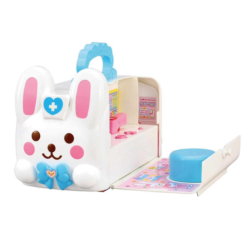 Pilot Care Beep beep and Talking Rabbit Ambulance Pine Needle Ages 3 and up Mel-chan Parts diagnose! (Pink Set)