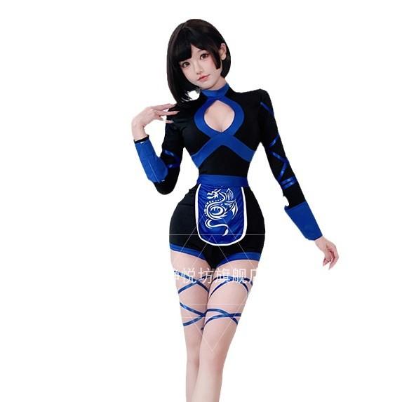 European and American women's Halloween costumes, including masks ds Lead Dancer Nightclub Bar Ninja Japanese ninja samurai costume
