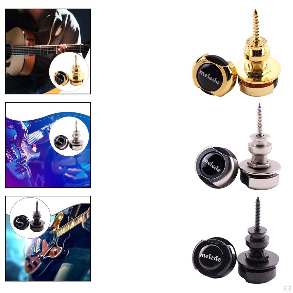 Guitar Strap Buckle Instrument Accessories Spare Parts Universal Easy Installation Zinc Alloy for