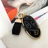 New TPU Car Remote Key Case Cover Shell for Hyundai Ioniq 6 Grandeur GN7 Kona 2023 Auto Key Protective Case Gold Edge 7 Buttons
