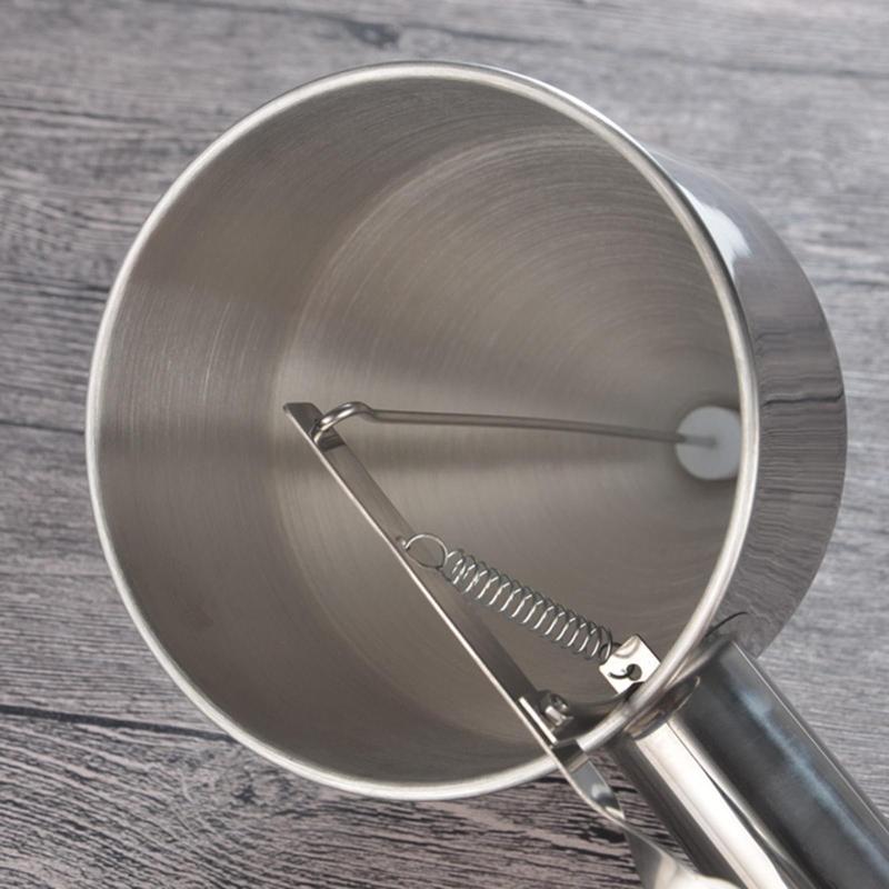 Stainless Steel Piston Funnels Octopus Balls Gadgets with Rack Batter Dispensers Cake Decorating Tools Funnel Dispensers