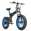 Electric Bicycle Lankeleisi 20" 1000W Motor Adult Ebike 48V 17.5AH Full Suspension 7 Speed Top Speed 40Km/h Load 150Kg X3000 Plus