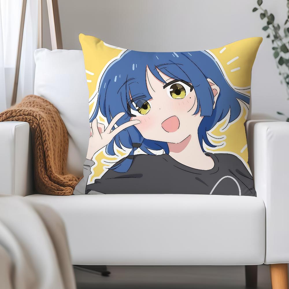 Аниме B-bocchi The Rock Наволочка Применимое пространство Для гостевых комнат Интерьеры Автомобили Офис Декор дома 12x12Inch