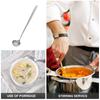 Long Mixing Spoon Soup Spoons Stainless Steel for Cooking Metal Serving Kitchen Utensils Wok Coffee