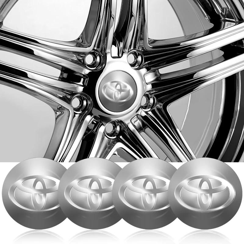 Car Wheel Center Hub Cap 56mm Emblem Decal Wheel Sticker For Toyota C-hr Prado Rav4 Yaris Hilux Prius Avensis Corolla Camry