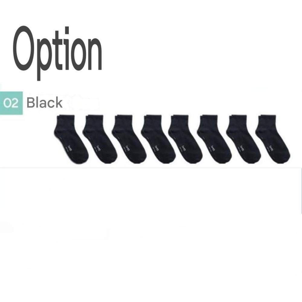 Sockpiens Men's Premium Short-Sleeve Sports Band Socks[7~9.5(US)6.5~9(UK)40~42.5(EU)] 8-Pair Set