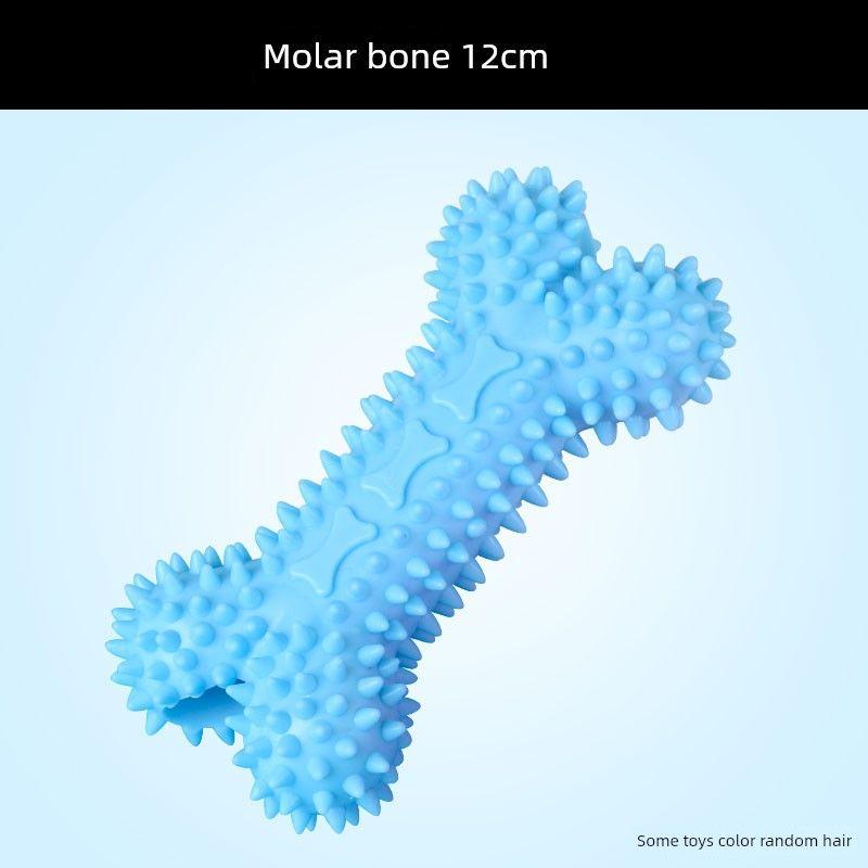 

Dog Toy Molar Elastic Ball Teeth Cleaning Self-Hi Small Size Dogs Teddy Bichon Pomeranian Puppies Pets Supplies Barbed bone