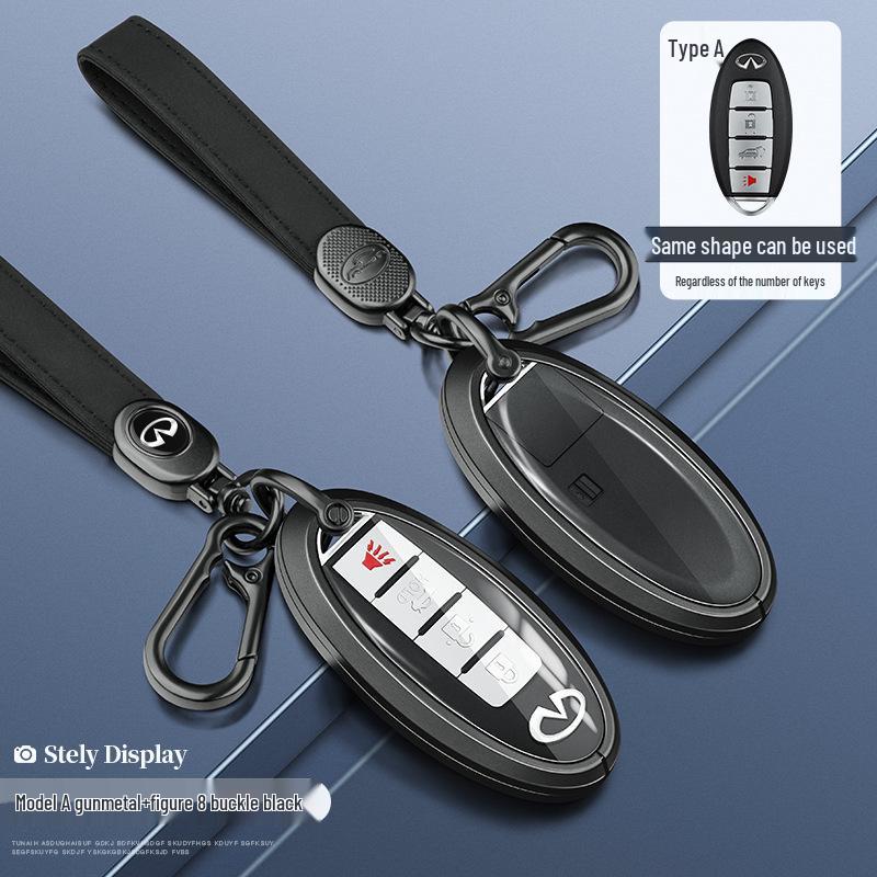 Infiniti Q50L/QX50/Q70L Key Case - Full-Cover Shell for G25/FX35 with Buckle