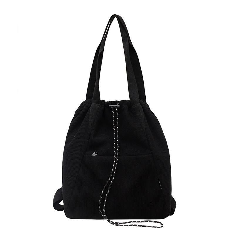 Casual Big Bag Women's 2025 New Fashion Corduroy Shoulder Bag Large Capacity Tote Class Commuter Oblique Span Bag