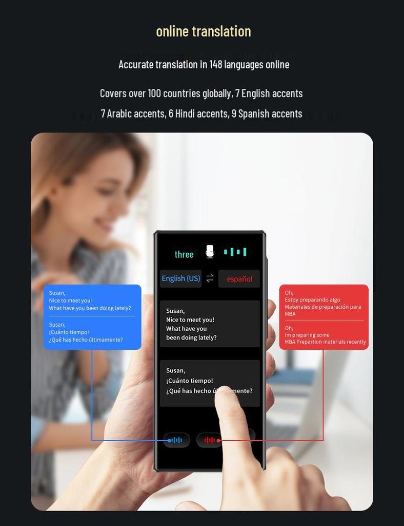 Multilingual Offline Translator for English, Chinese, Japanese, Korean, French, German, and Russian - Intelligent Learning and Travel Companion.