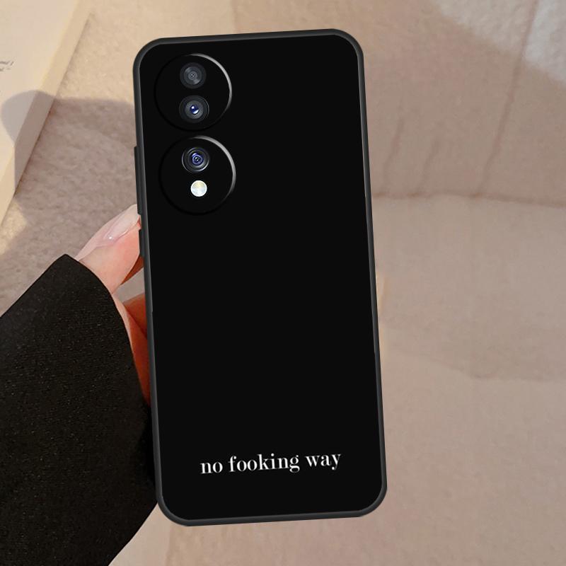 Simple Minamilst Black Quote For Honor Magic 7 Lite 6 5 V5 Case For Honor 400 200 Pro 90 70 50 X8a X8b X9a X9b X9c Cover