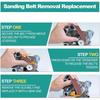 A25F-Mini Belt Sander Knifesharpener Electric, Polisher Machine For Knifemaking, Wood Metal Working US Plug