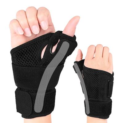 Sports Wrist Brace Thumb Stabilizer Support Gym Adjustable Wrist Support Wrap for Volleyball Badminton Fits Right and Left Hand