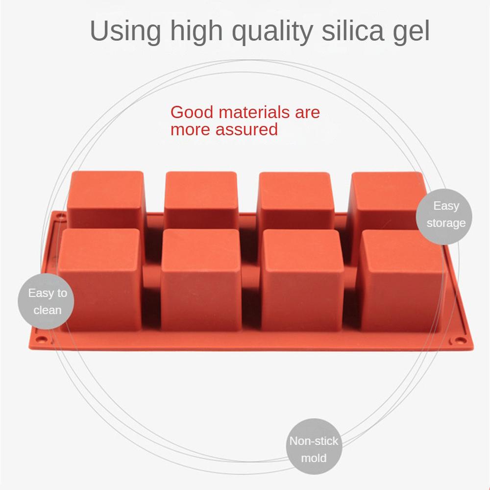Silicone Cake Mold Non-stick Durable Small Square Shape 3d Cake Tools Silicone Square Mold Easy Demoulding Silicone 8 Company