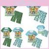 Italian Brainrot Al Tung Tungtung Sahur Pattern Kids Pajama Set With Polyester Material For Casual Sleepwear