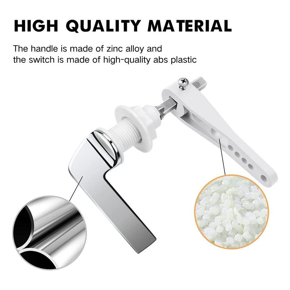 10,5 cm x 9,5 cm WC-Spülgriff 1 Stück Anhänge Chrom Metall langlebig