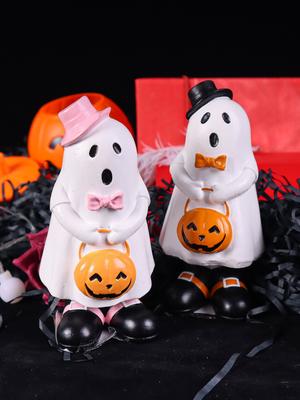 Halloween Paar Geist Skulptur Kreative Geist Figur Haus Schlafzimmer Eingang Dekoration Feiertagsfigur