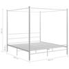 VidaXL Canopy Bed Frames White Metal 200x200 Cm