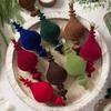 6pcs/Box Plastic Christmas Tree Ornament DIY Crafts Painted Plastic Cone Ornaments  Home Tree Decor