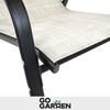 Metal Garden Chairs for Balcony Terrace Garden Furniture Set Beige X6