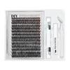 European & American Style Dense Curled Cluster Eyelashes - 30P-80P Pack