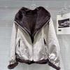 Double-Sided Mink Velet Fur Coat Women Winter Short Warm Thicken Fur Coat Women Hooded Plus Velet Cotton Coat