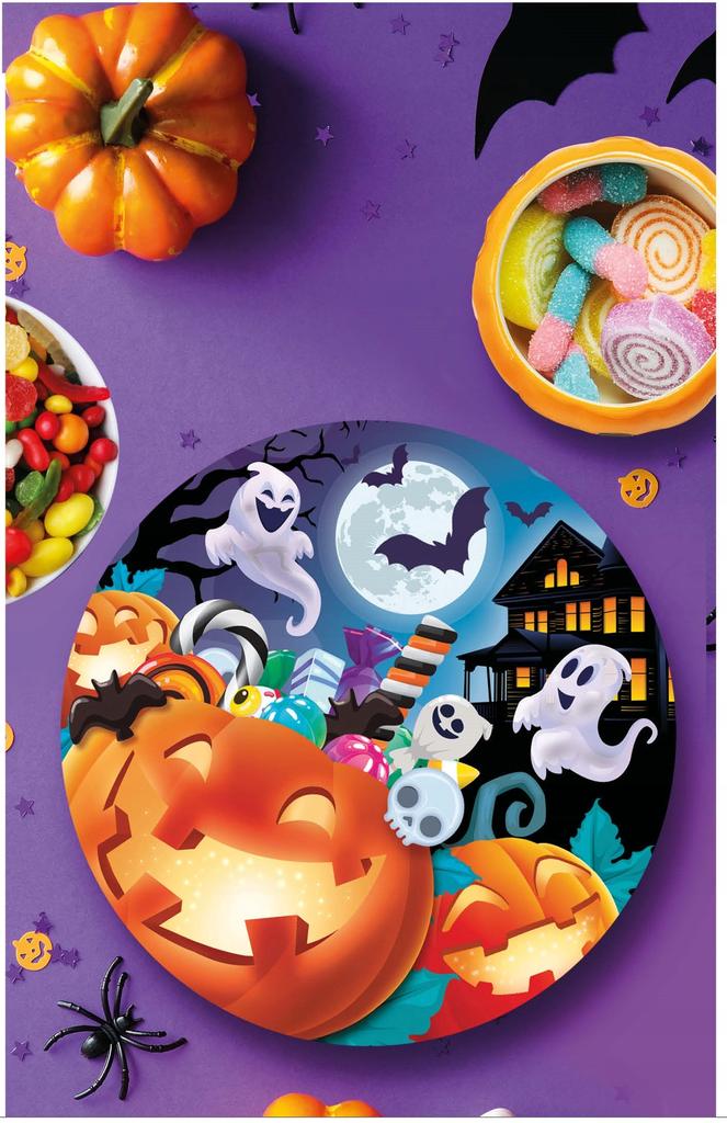 Plastikowa Miska Dynie Duchy Halloween 32Cm